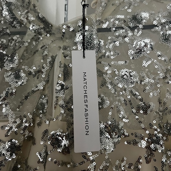 Beautiful Tiered Maxi Dress in Sequin-tulle from Self Portrait! Sz 6 US (10 UK) - Picture 5 of 10